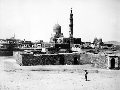 Moskee van Qaytbay, Caïro, c.1880 door J. Pascal Sebah